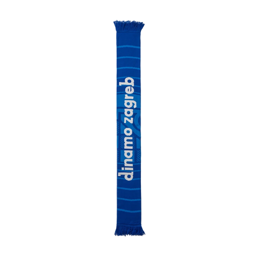 Dinamo Zagreb Scarf Nema Predaje Blue scarf with 'Dinamo Zagreb' text on a white background