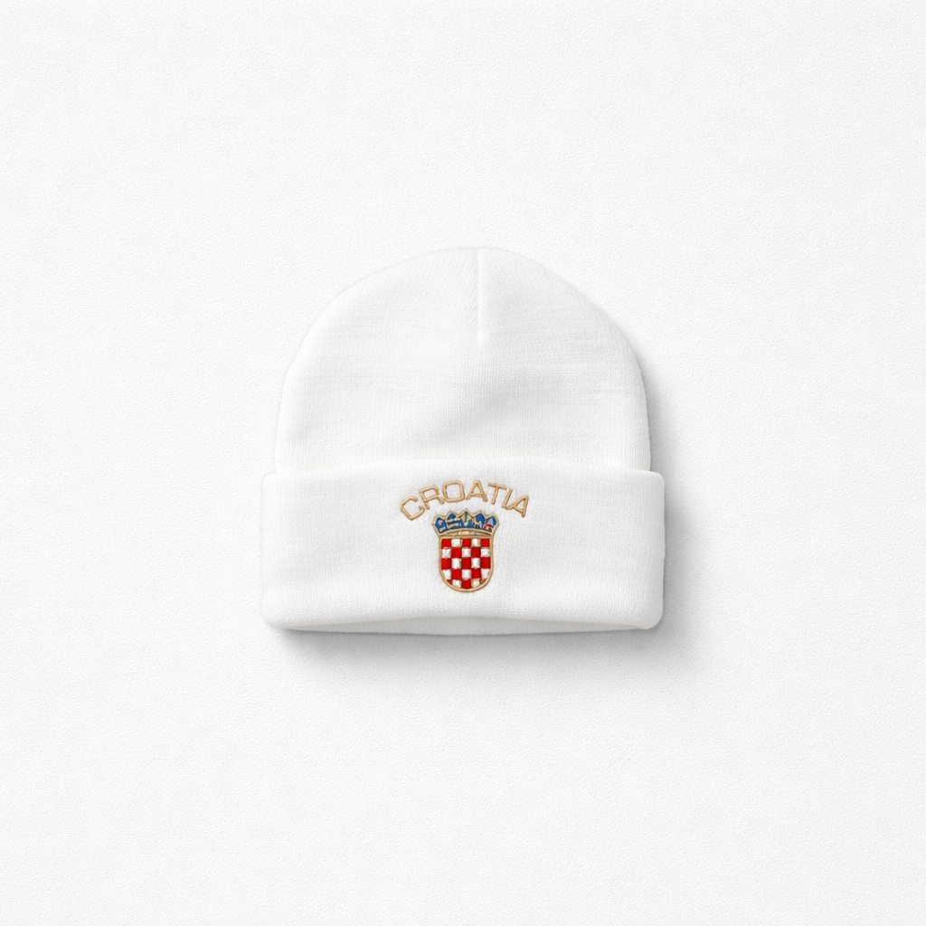 Beanie Croatia in White