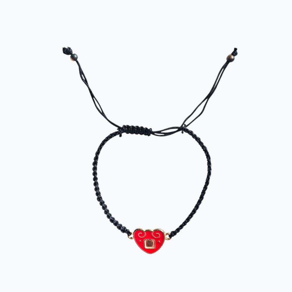 Licitar Braided Sliding Knot Black Bracelet