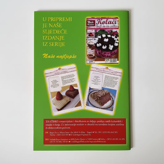 Naše Najljepše - Pite Green book cover with images of baked goods and text on a white background