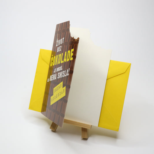 Sretan Rođendan Chocolate Birthday Card