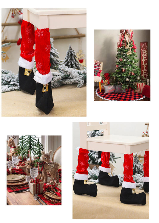 Christmas Table or Chair Leg Covers – Santa Boot