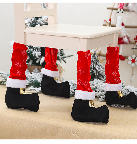 Christmas Table or Chair Leg Covers – Santa Boot