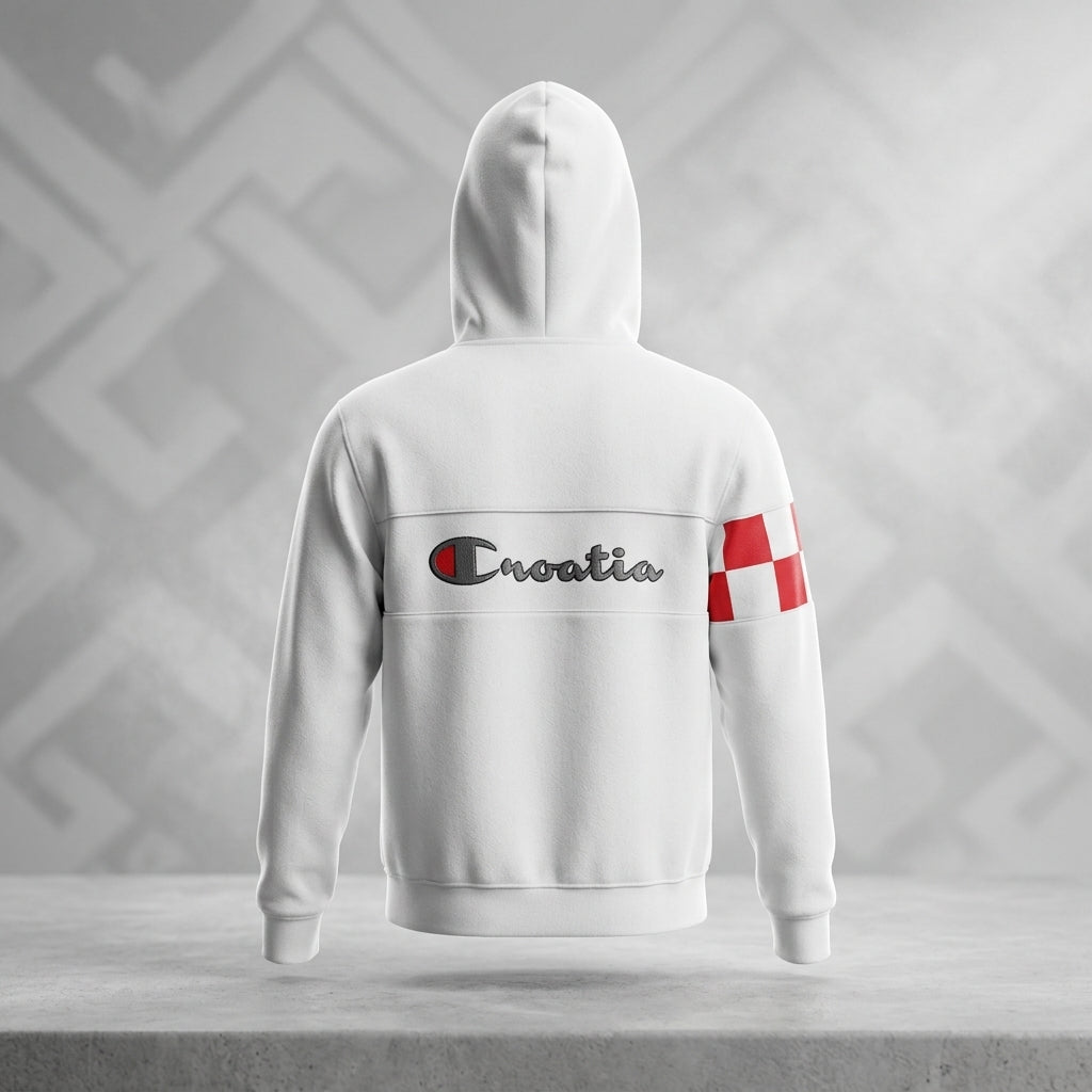Hoodie / Jacket Croatia in White