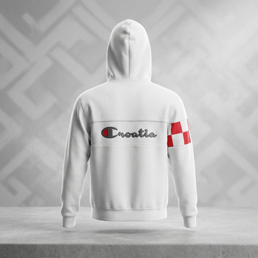 Hoodie / Jacket Croatia in White