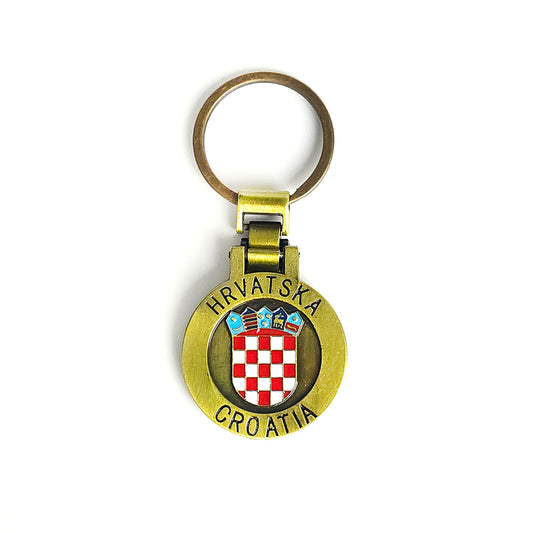Keyring Croatia Grb Medal - Gold