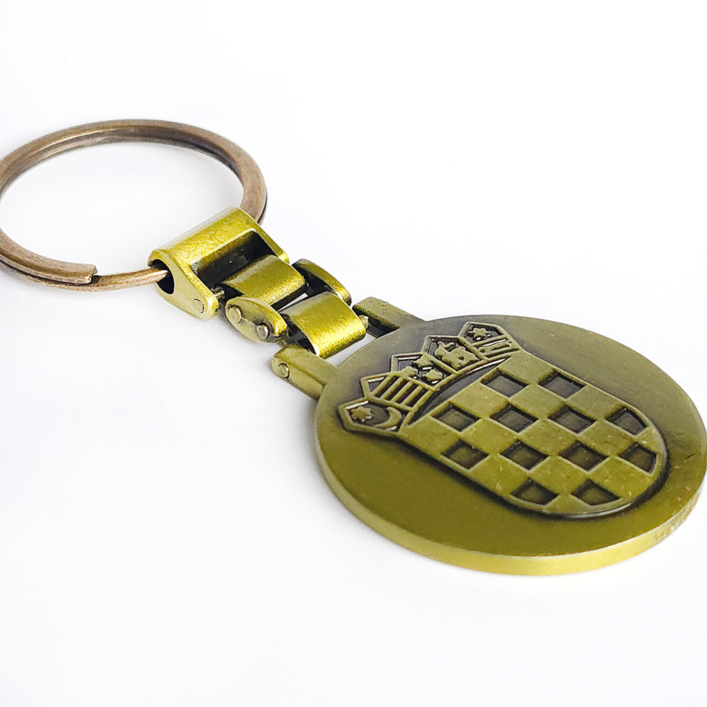 Keyring Croatia Grb Medal - Gold