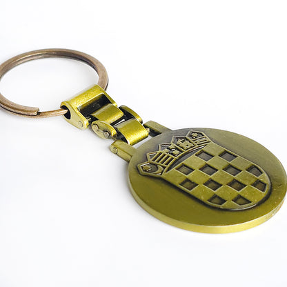 Keyring Croatia Grb Medal - Gold