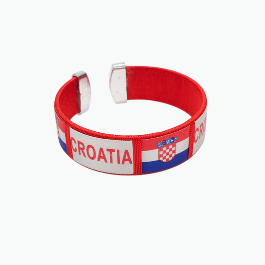 Croatia Red Wide Cuff Bracelet