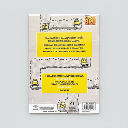 Kako Je GRU Postao Dobar: Kreativne Aktivnosti – Naljepnice Product packaging with cartoon characters and text on a white background