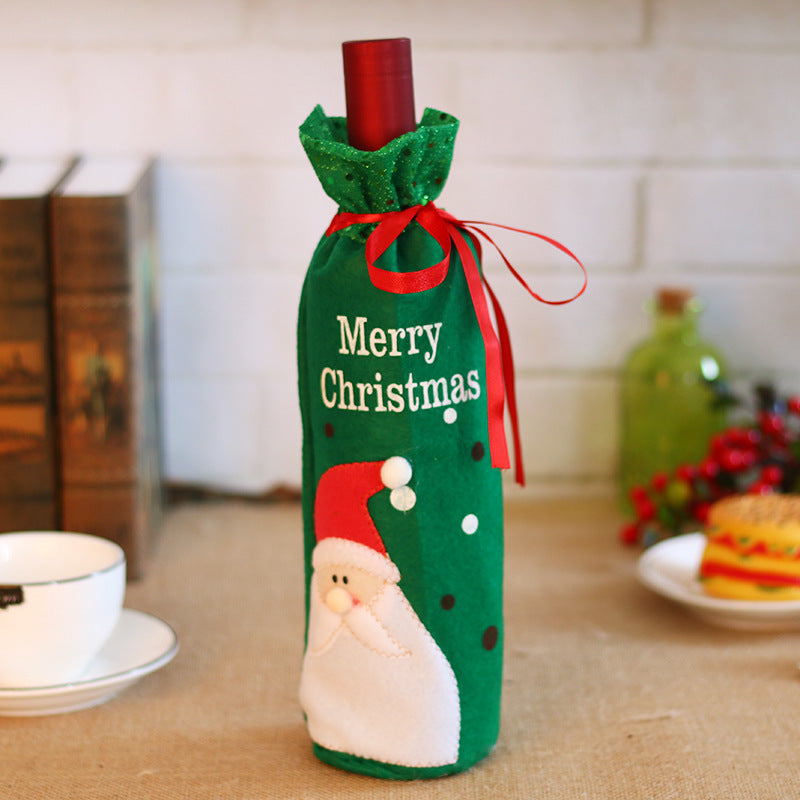 Christmas Bottle Cover - Merry Christmas & Let It Snow