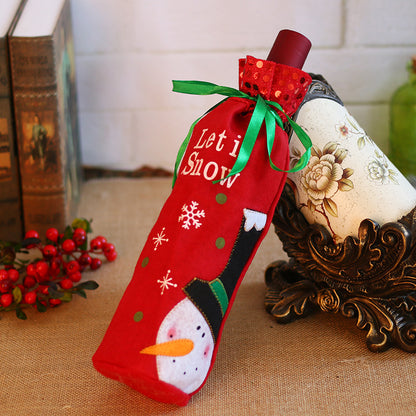 Christmas Bottle Cover - Merry Christmas & Let It Snow