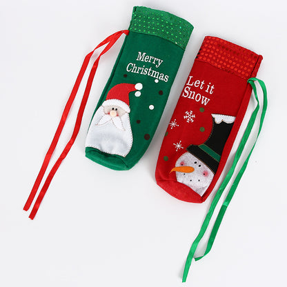 Christmas Bottle Cover - Merry Christmas & Let It Snow