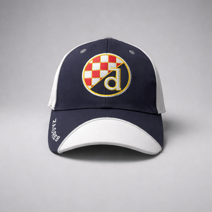 Baseball Cap Dinamo Zagreb Navy and white cap with a logo on a gray background