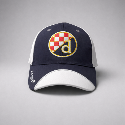 Baseball Cap Dinamo Zagreb Navy and white cap with a logo on a gray background
