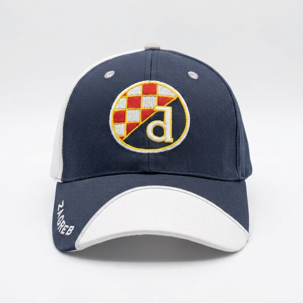 Baseball Cap Dinamo Zagreb Navy blue cap with a logo and white visor on a light gray background