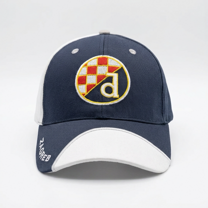 Baseball Cap Dinamo Zagreb Navy blue cap with a logo and white visor on a light gray background