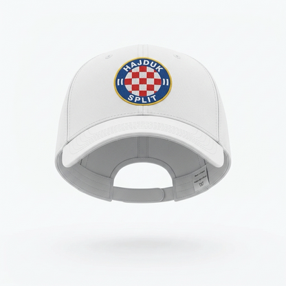 Baseball Cap Hajduk in White White cap with Hajduk Split logo on a white background