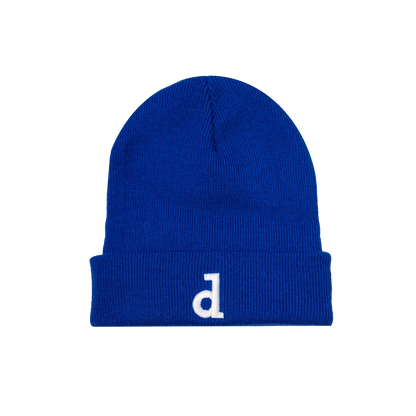 Beanie Dinamo Zagreb d Blue beanie with a white logo on a white background