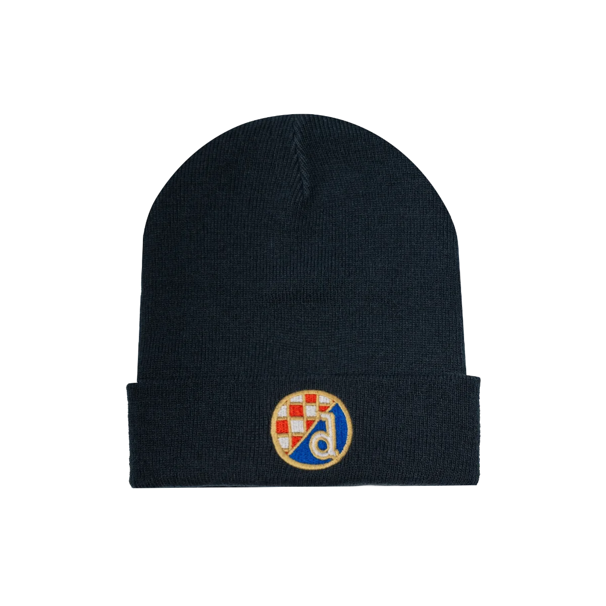 Beanie Dinamo Zagreb in Black Black beanie with a colorful logo on a white background
