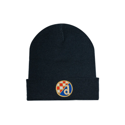 Beanie Dinamo Zagreb in Black Black beanie with a colorful logo on a white background