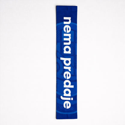 Dinamo Zagreb Scarf Nema Predaje Blue banner with white text 'nema predaje' on a white background