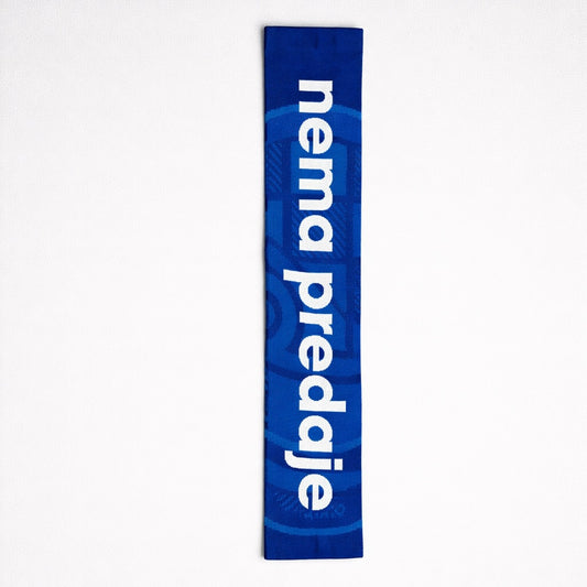 Dinamo Zagreb Scarf Nema Predaje Blue banner with white text 'nema predaje' on a white background