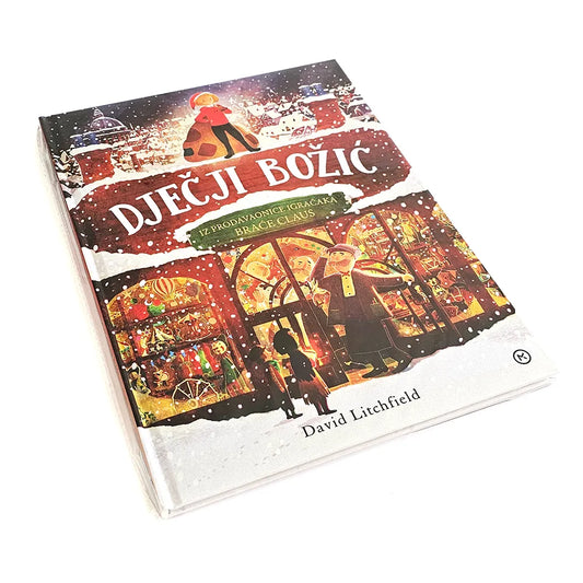Dječji Božić Book titled 'Djeđci Božic' with Christmas-themed cover on a white background