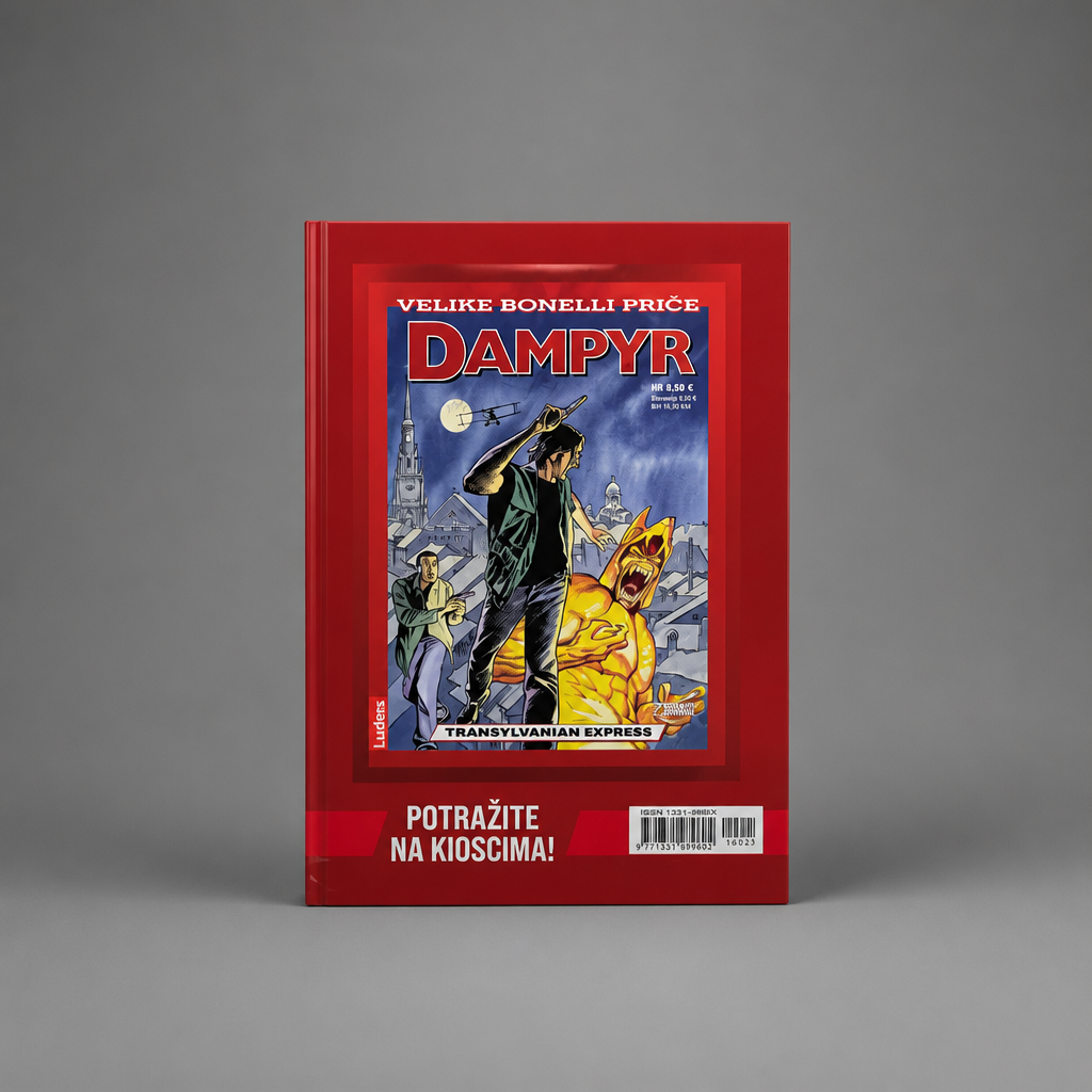 Dylan Dog – U Znaku Boli Comic book titled 'Dampyr' with a red border on a gray background  snc shopncro