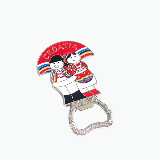 Fridge Magnet Bottle Opener Folk Couple
