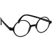 Harry Potter Kids Glasses Simplified line drawing of eyeglasses