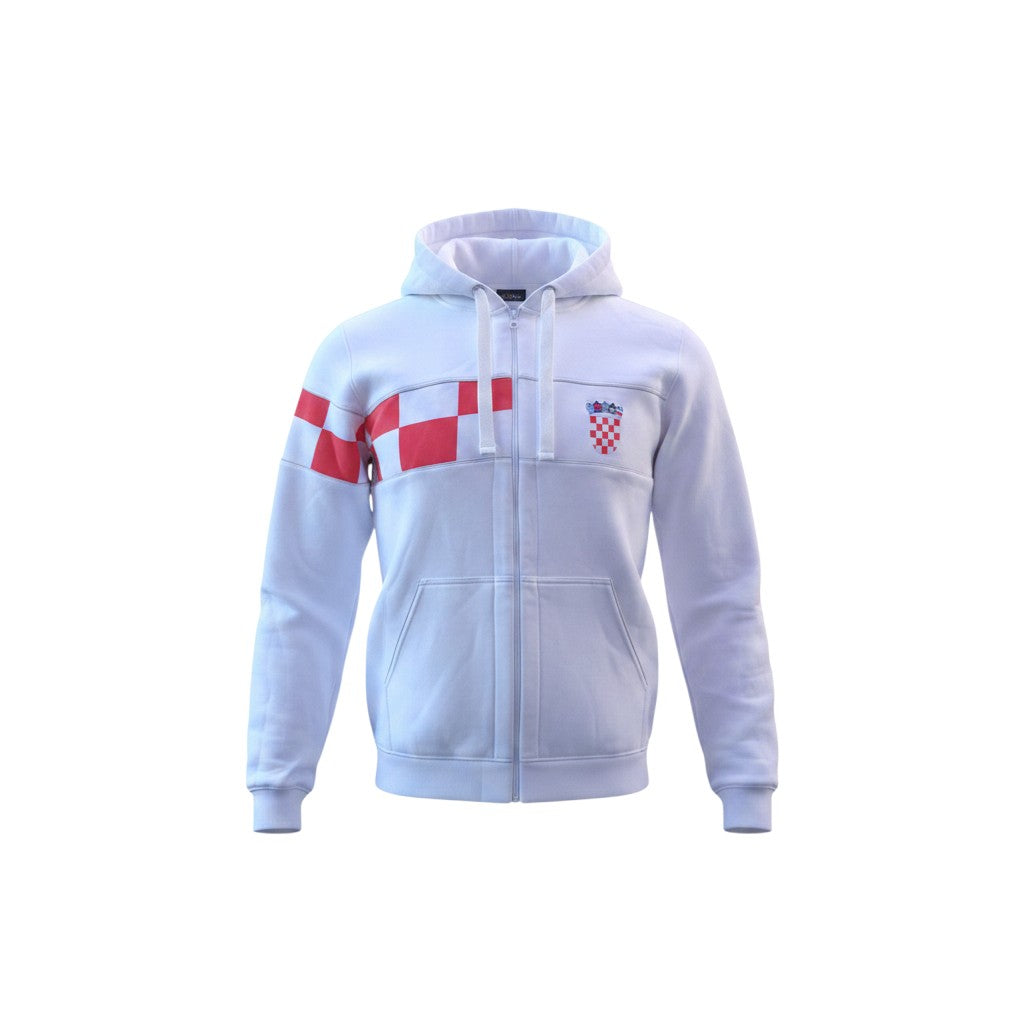 Hoodie / Jacket Croatia in White