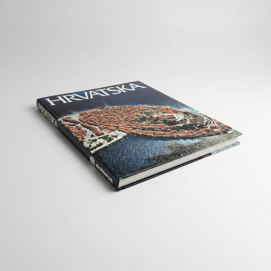 Hrvatska - Photographic Monograph Book titled 'Hrvatska' with a map design on the cover