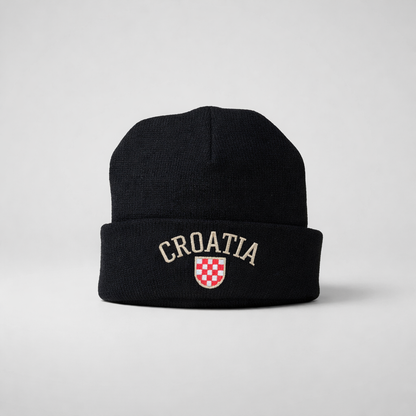 Beanie Croatia Prvo Bijelo Polje in Black