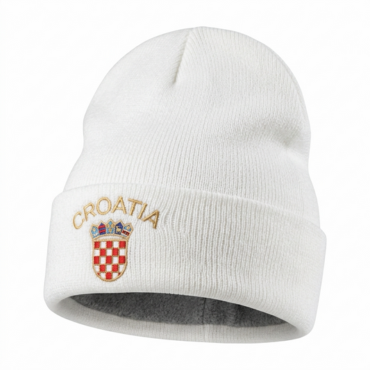 Beanie Croatia in White
