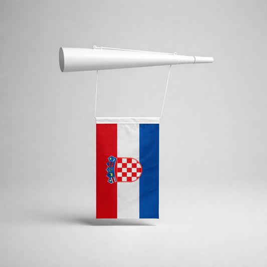 Fan Trumpet Horn with Croatian Flag - NAVIJAČKA TRUBA