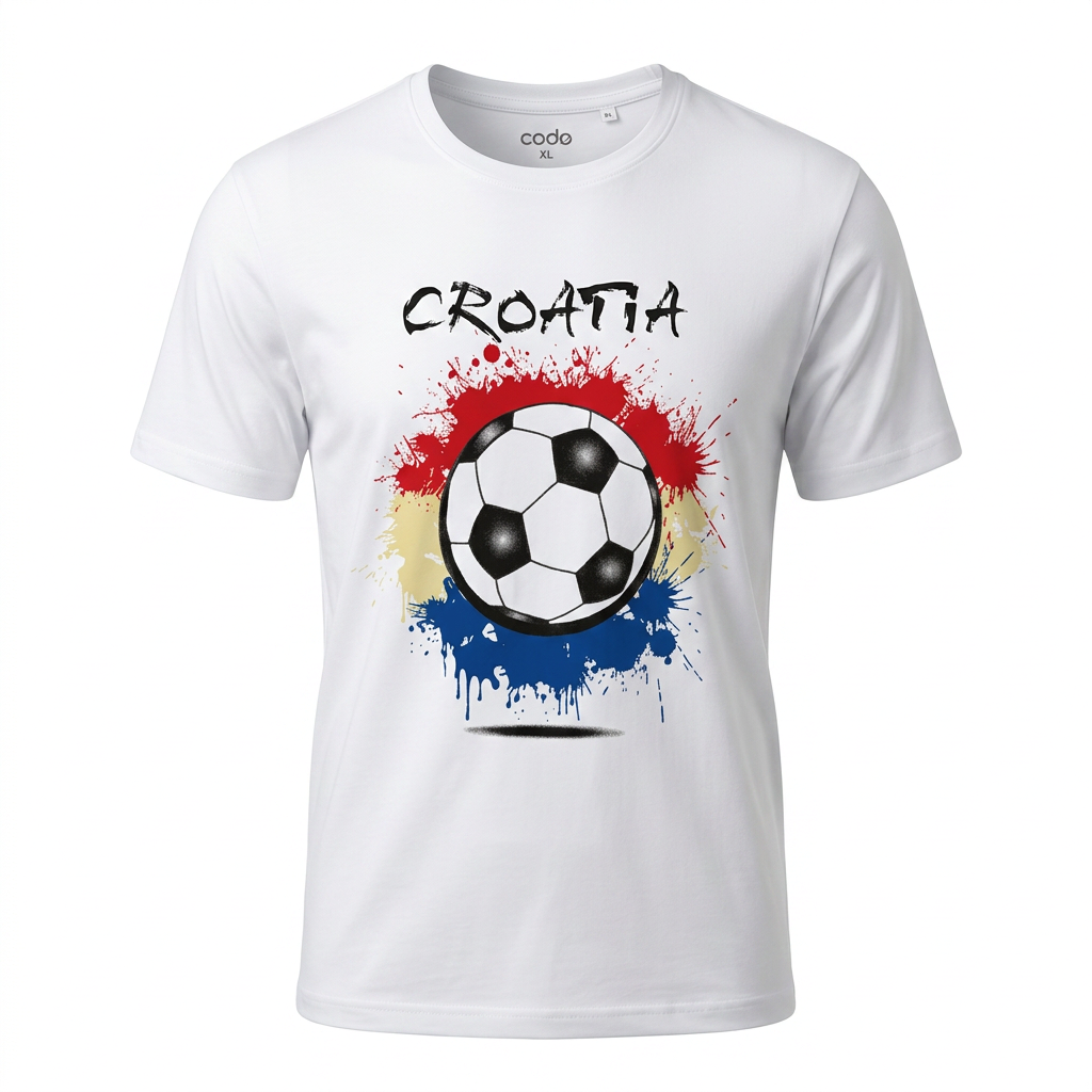 T-shirt Croatia Soccer Ball (XL)