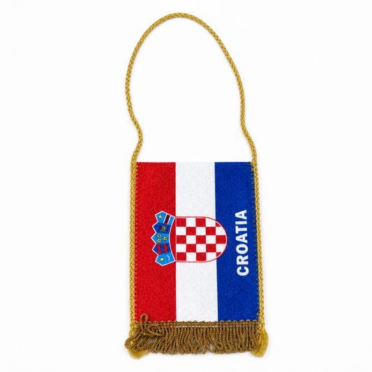 Croatia Vertical Car Flag