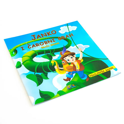 Janko i čarobni Grah Children's book titled 'Janko i Carobni Grah' with a colorful cover featuring a character and snake.