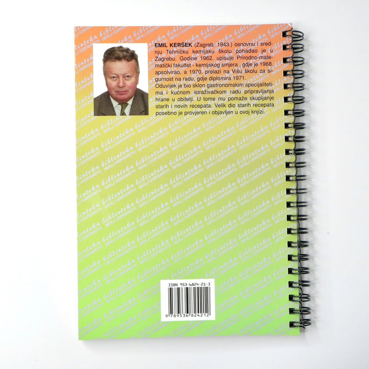 Jela od Ribe Notebook with a spiral binding on a white background