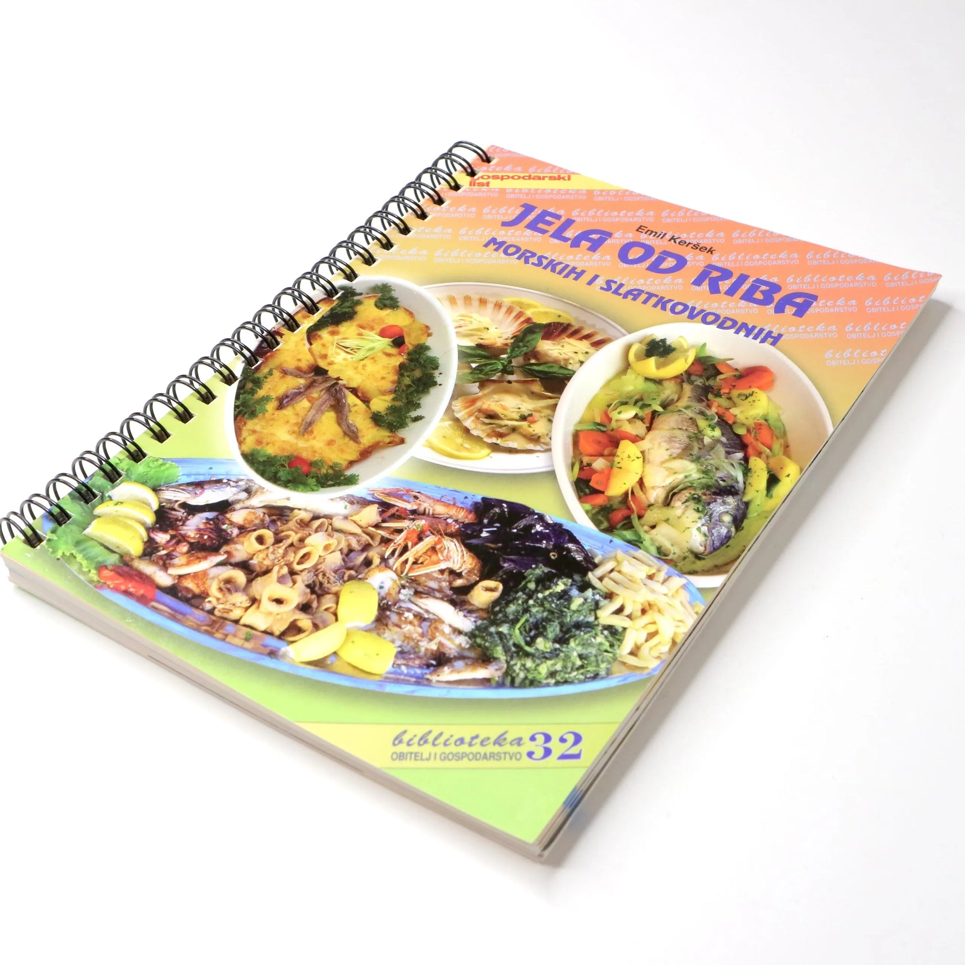 Jela od Ribe Cookbook with images of food on a white background