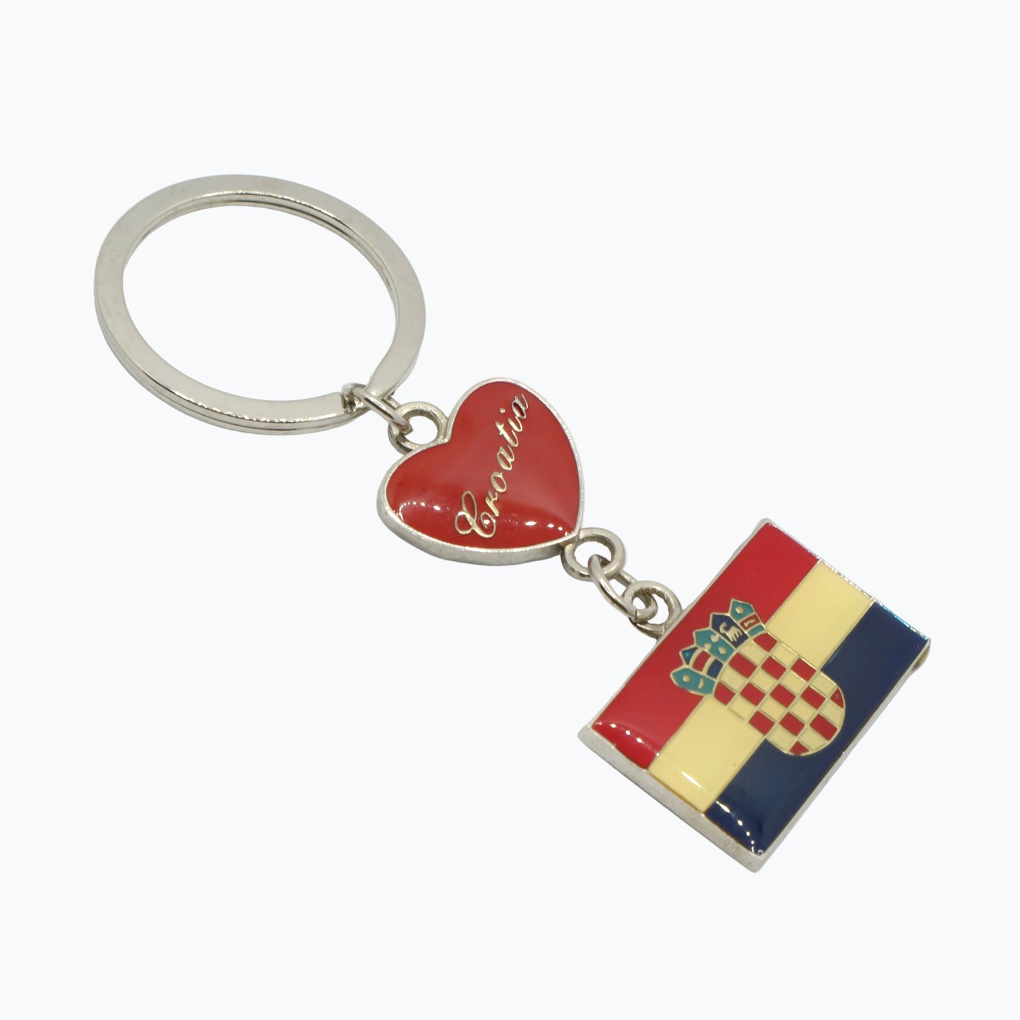 Keyring Croatia Flag & Heart