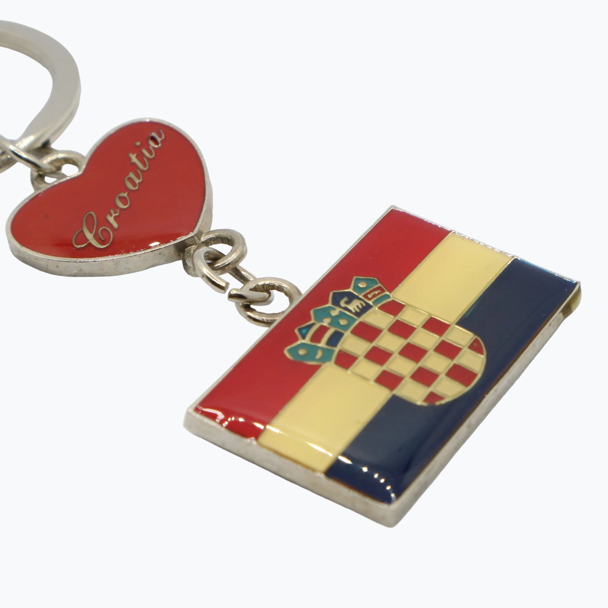 Keyring Croatia Flag & Heart