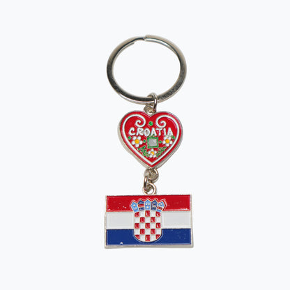 Keyring Croatia Flag & Licitar