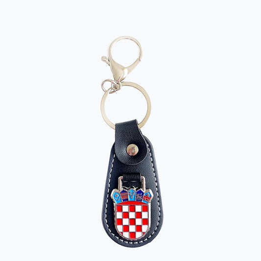 Keyring Croatia Grb Leather