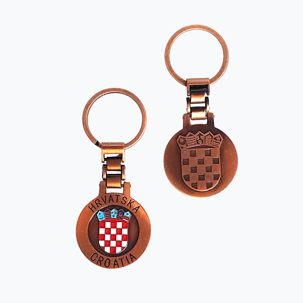 Keyring Croatia Grb Medal - Bronze