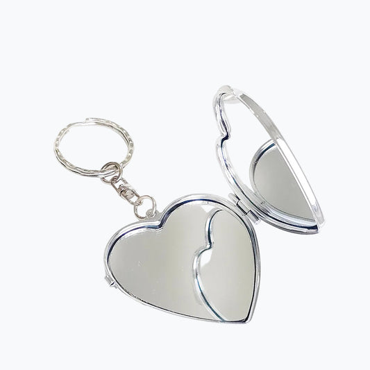 Keyring Heart Flag Mirror