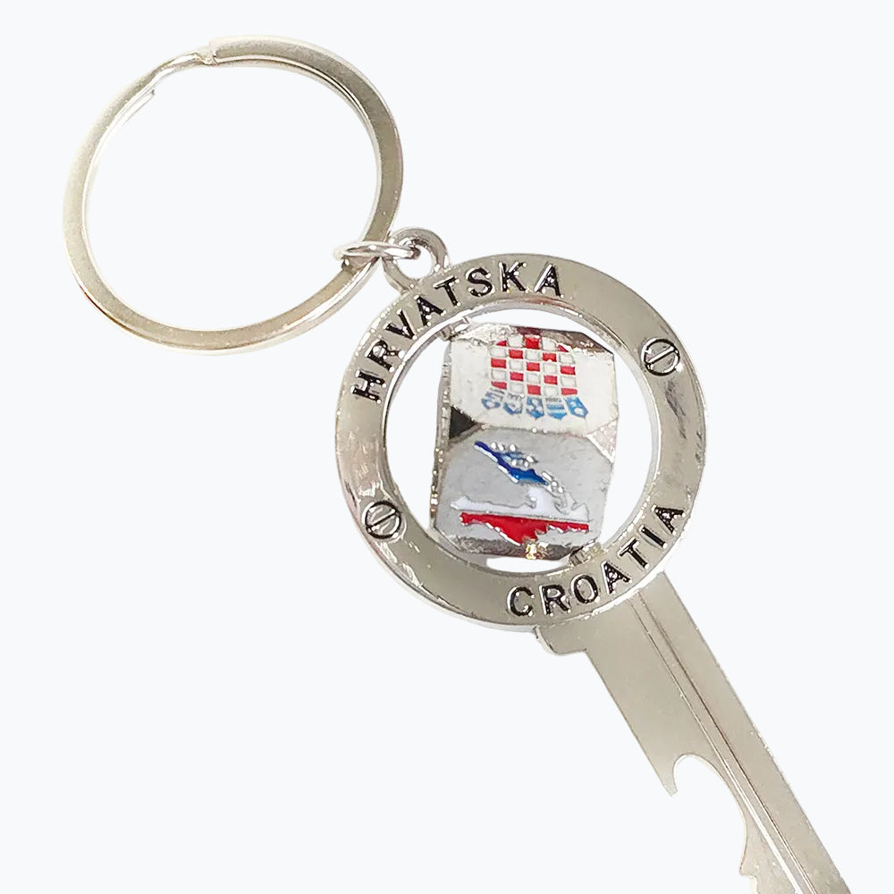Keyring Spinning Cube Key