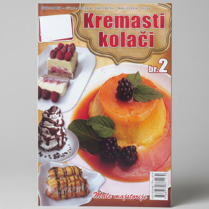Naši Najljepši – Kremasti Kolači 2 Magazine cover with desserts and text 'Kremasti kolađi' and issue number 2.