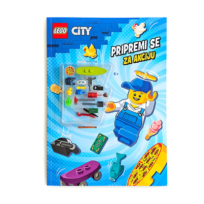 LEGO City – Pripremi Se Za Akciju LEGO City toy set packaging with character and items on a blue background